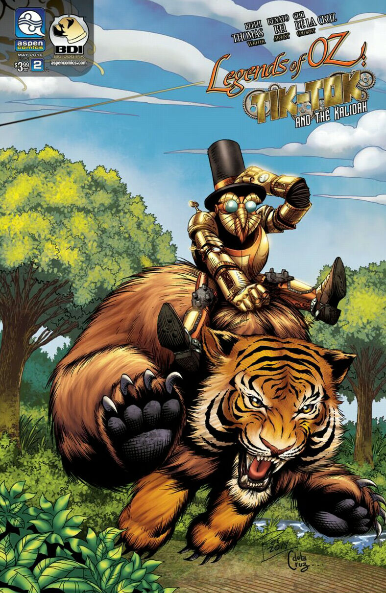 Cover for "Legends of OZ: Tik-Tok and the Kalidah" #2