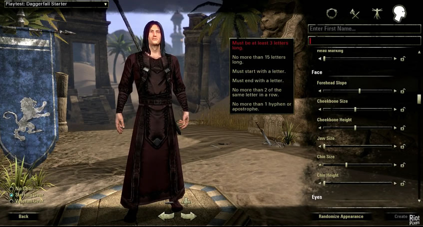 The Elder Scrolls Online Video Shows Character Creation