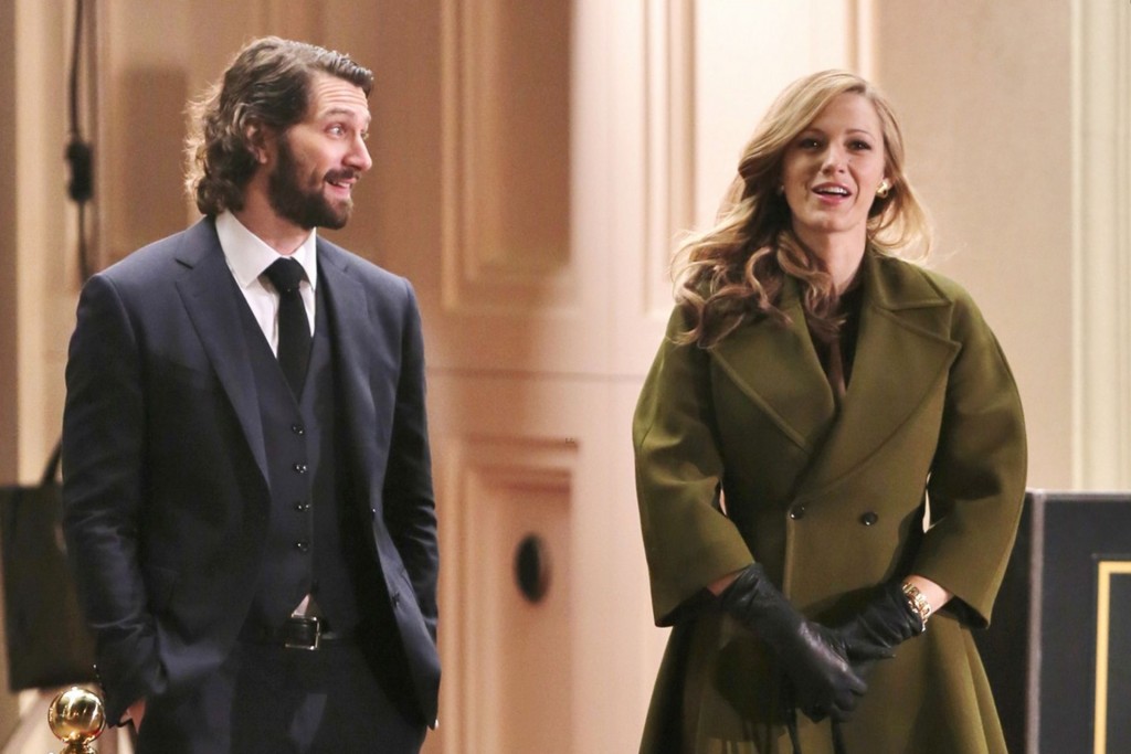 51360434 Actress Blake Lively films a late night scene with co-star Michiel Huisman on the set of "Age of Adaline" on March 19, 2014 in Vancouver, Canada. FameFlynet, Inc - Beverly Hills, CA, USA - +1 (818) 307-4813