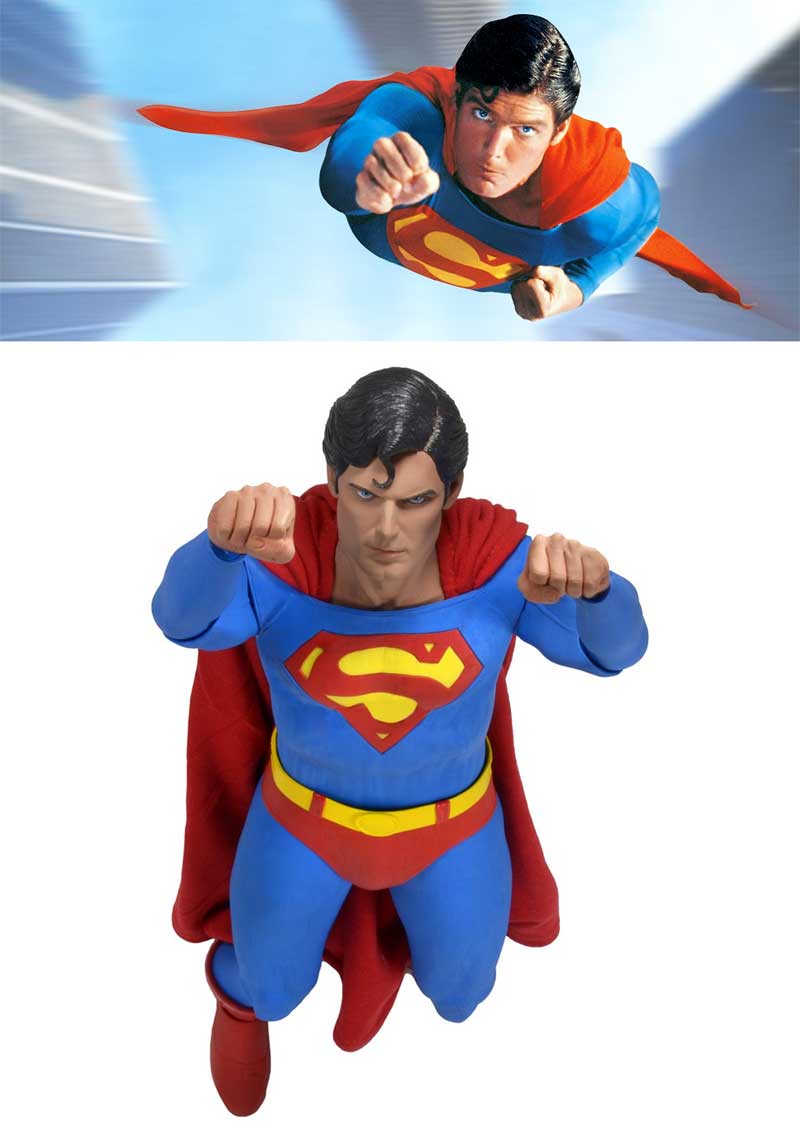 Review and photos of Man of Steel Superman 1/4 scale action figure from NECA