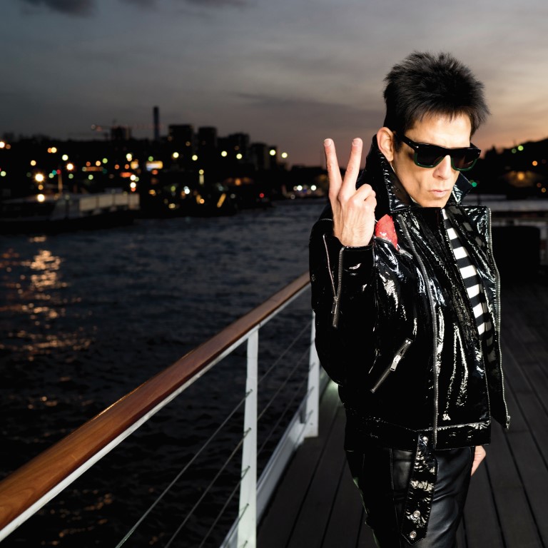 Derek Zoolander visits the Eiffel Tower in Paris to promote Zoolander No. 2 opening in theaters February 12th.