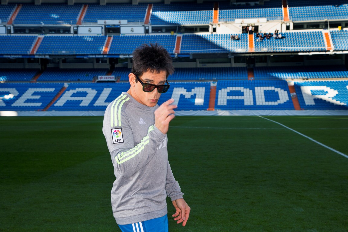 Derek Zoolander visits Santiago Bernab?u Stadium in Madrid, Spain.
