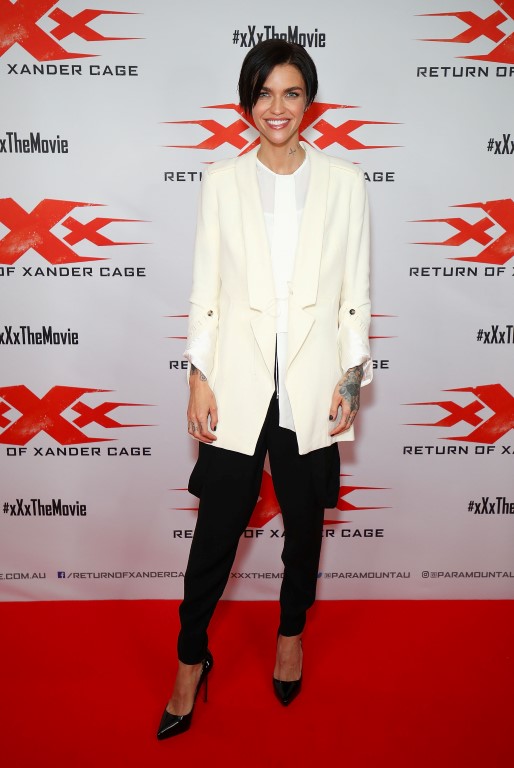 SYDNEY, AUSTRALIA - NOVEMBER 19:  Ruby Rose poses at the xXx: 'Return Of Xander Cage' Sydney Fan Event  on November 19, 2016 in Sydney, Australia.  (Photo by Brendon Thorne/Getty Images for Paramount Pictures) *** Local Caption *** Ruby Rose