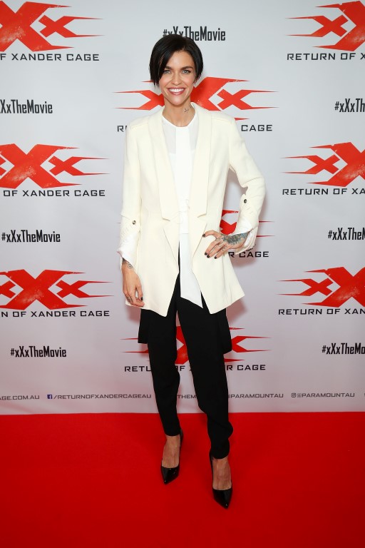 SYDNEY, AUSTRALIA - NOVEMBER 19:  Ruby Rose poses at the xXx: 'Return Of Xander Cage' Sydney Fan Event  on November 19, 2016 in Sydney, Australia.  (Photo by Brendon Thorne/Getty Images for Paramount Pictures) *** Local Caption *** Ruby Rose