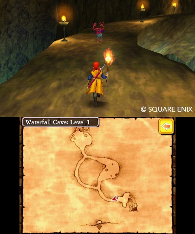 dragon-quest-viii-screenshot-exploring-waterfall-cave