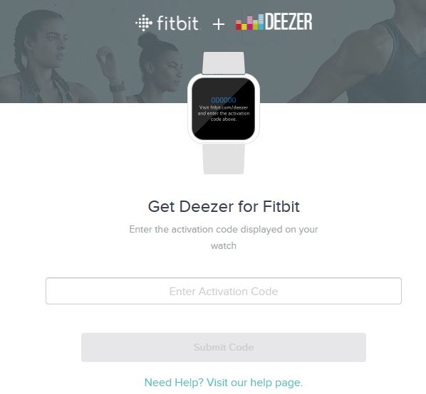 deezer and fitbit