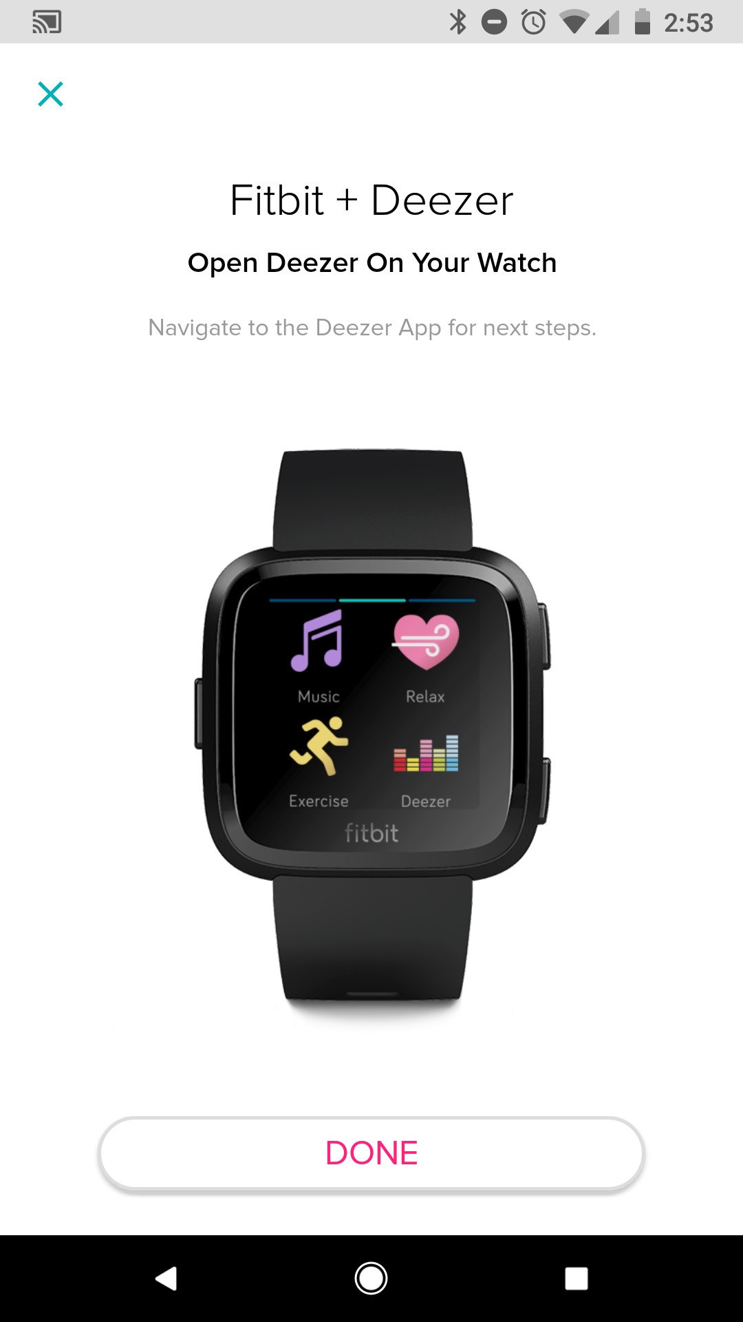 fitbit deezer free