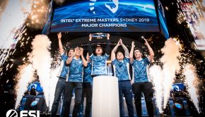 IEM Sydney 2019 champions Team Liquid holding the trophy