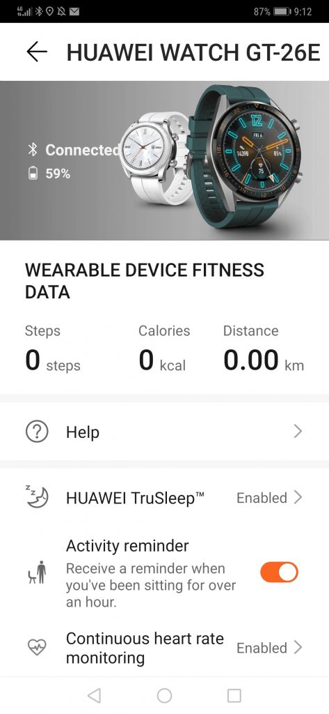 huawei watch gt active apps