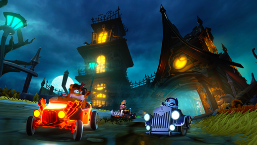 The thrills and chills of the Spooky Grand Prix have come to Crash™ Team Racing Nitro-Fueled!