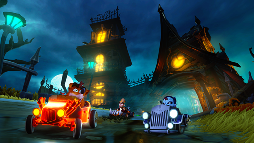 The thrills and chills of the Spooky Grand Prix have come to Crash™ Team Racing  Nitro-Fueled!