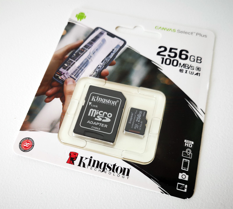 Kingston Carte Mémoire KINGSTON Canvas 100 MB/s Micro SD SDHC SDXC 32 64 128 256 Go Gb 