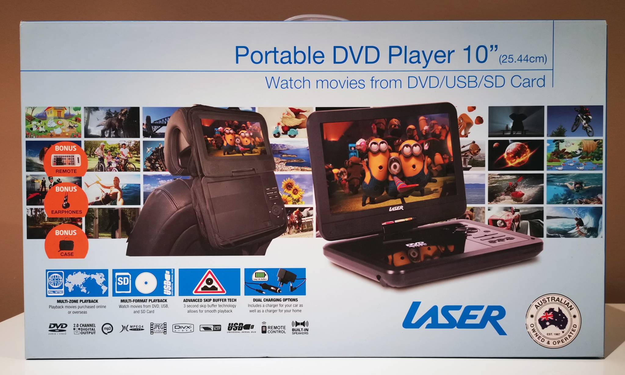 Laser Portable DVD Player 10" Review Impulse Gamer