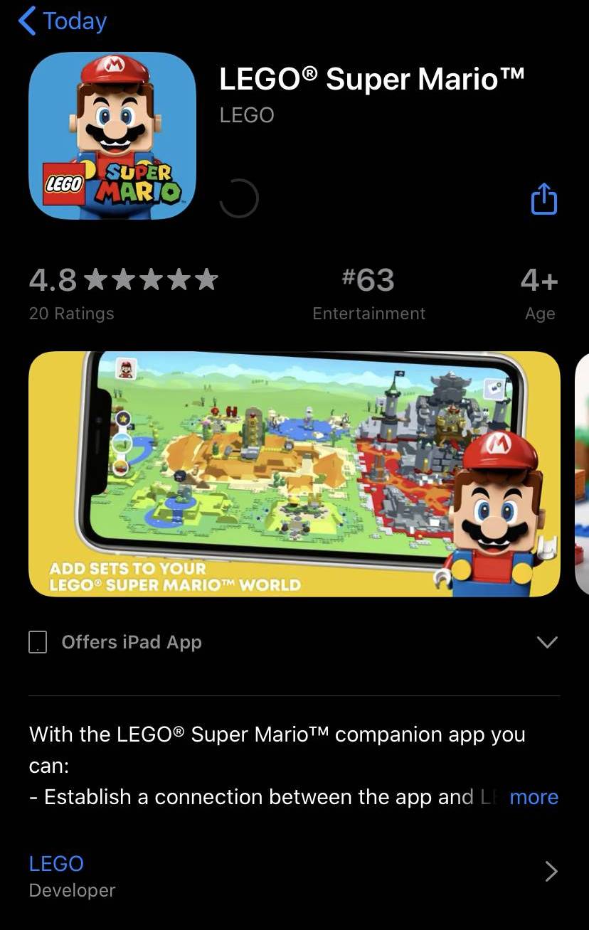 Lego super online mario app ios