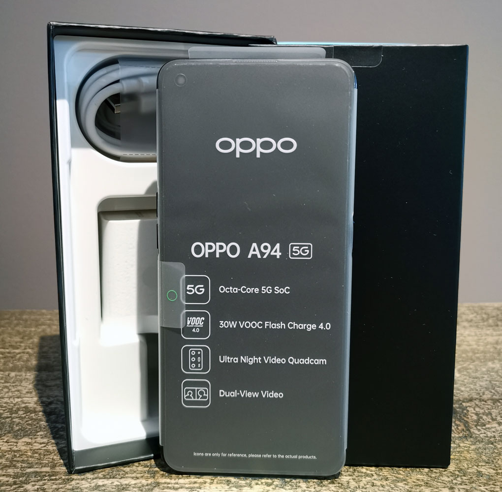 OPPO A94 5G déballage par TopForPhone 