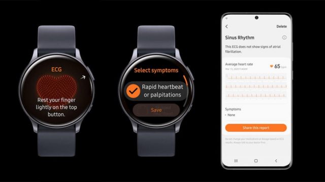 ecg in watch 4 samsung
