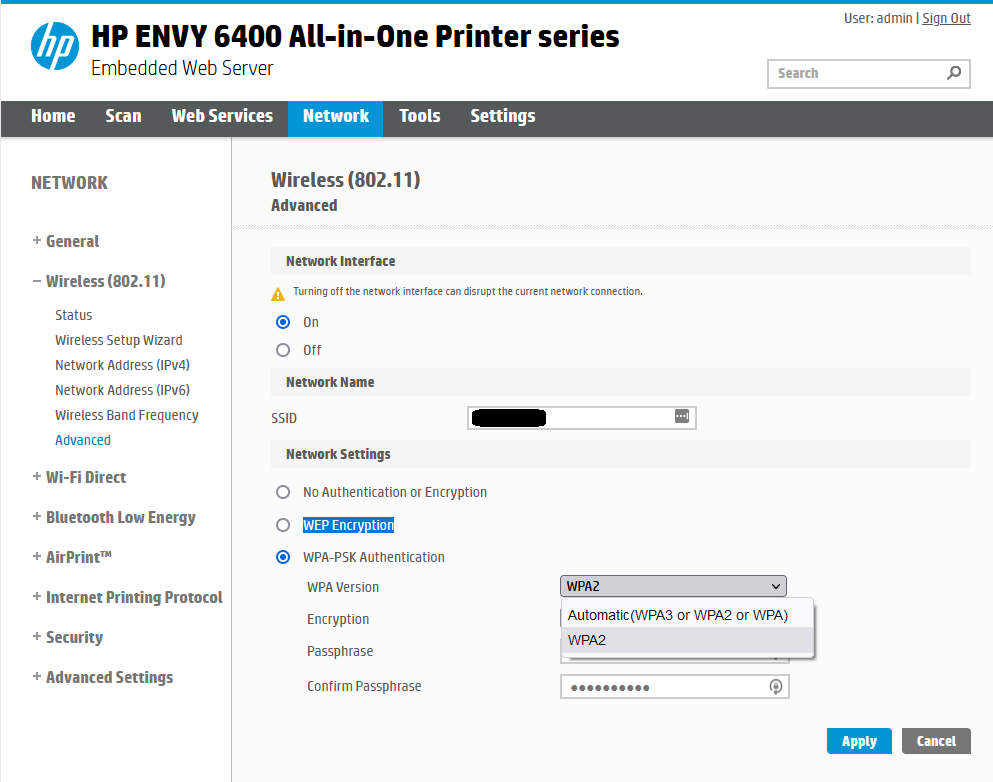 HP Envy 6430e Setup MacBook Using home WiFi Network. 