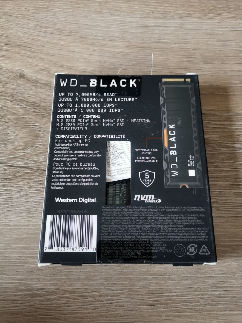 WD_BLACK 1TB SN850 NVMe SSD for PlayStation 5