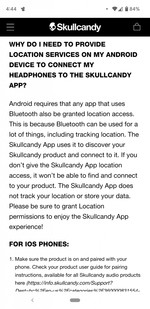 Skullcandy App - Legals