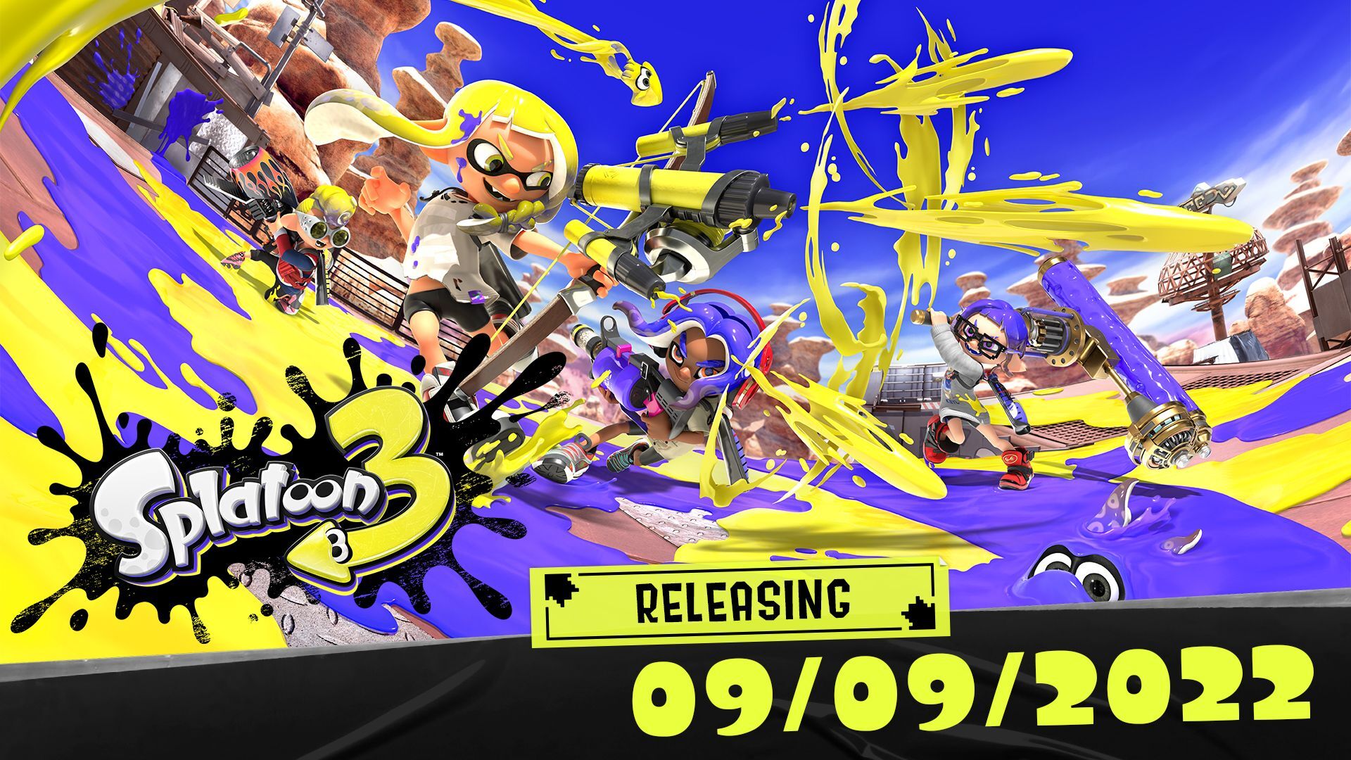 SPLATOON 3 IS SET TO RELEASE ON 9TH SEPTEMBER 2022 FOR NINTENDO