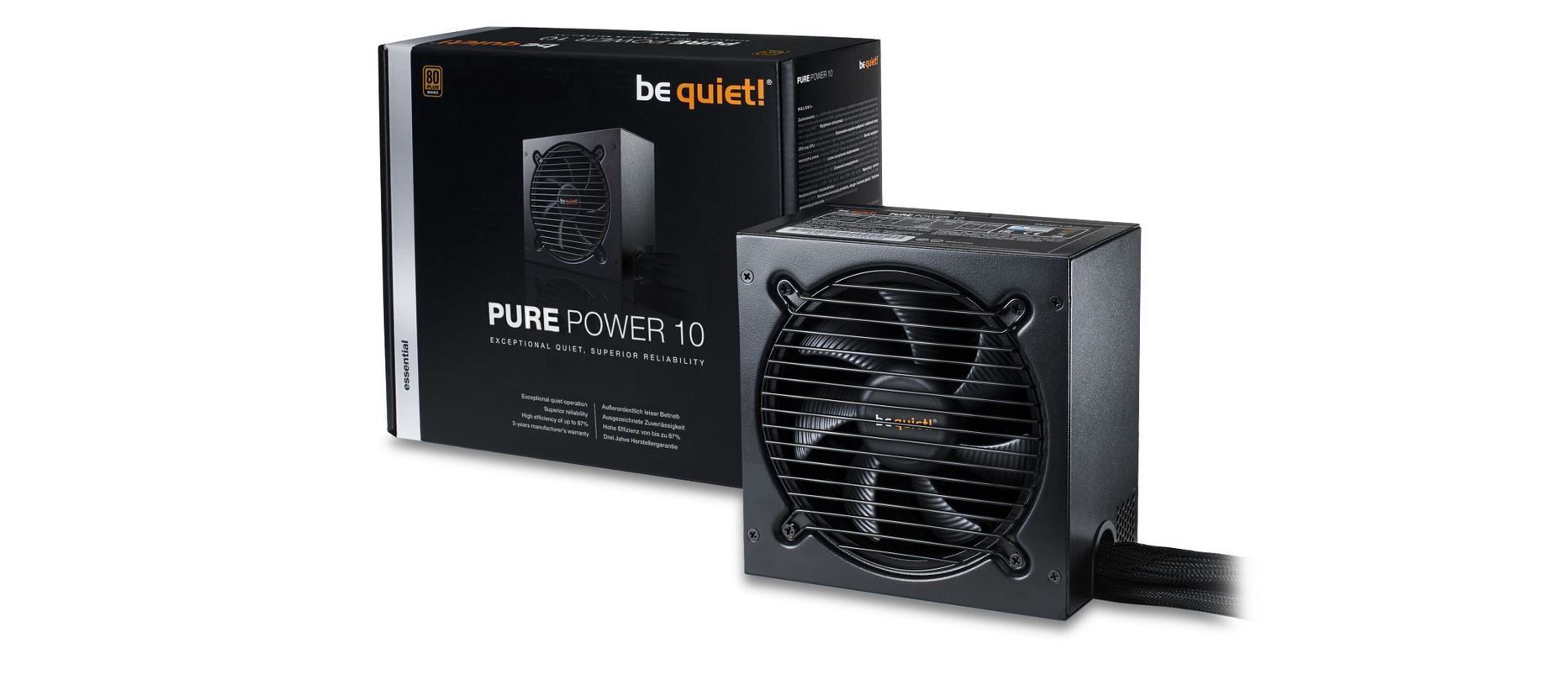be quiet! System Power 10 series Reliable and quiet power supply for