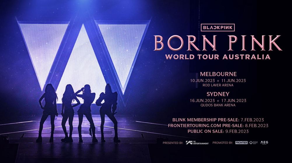 born pink tour australia tickets