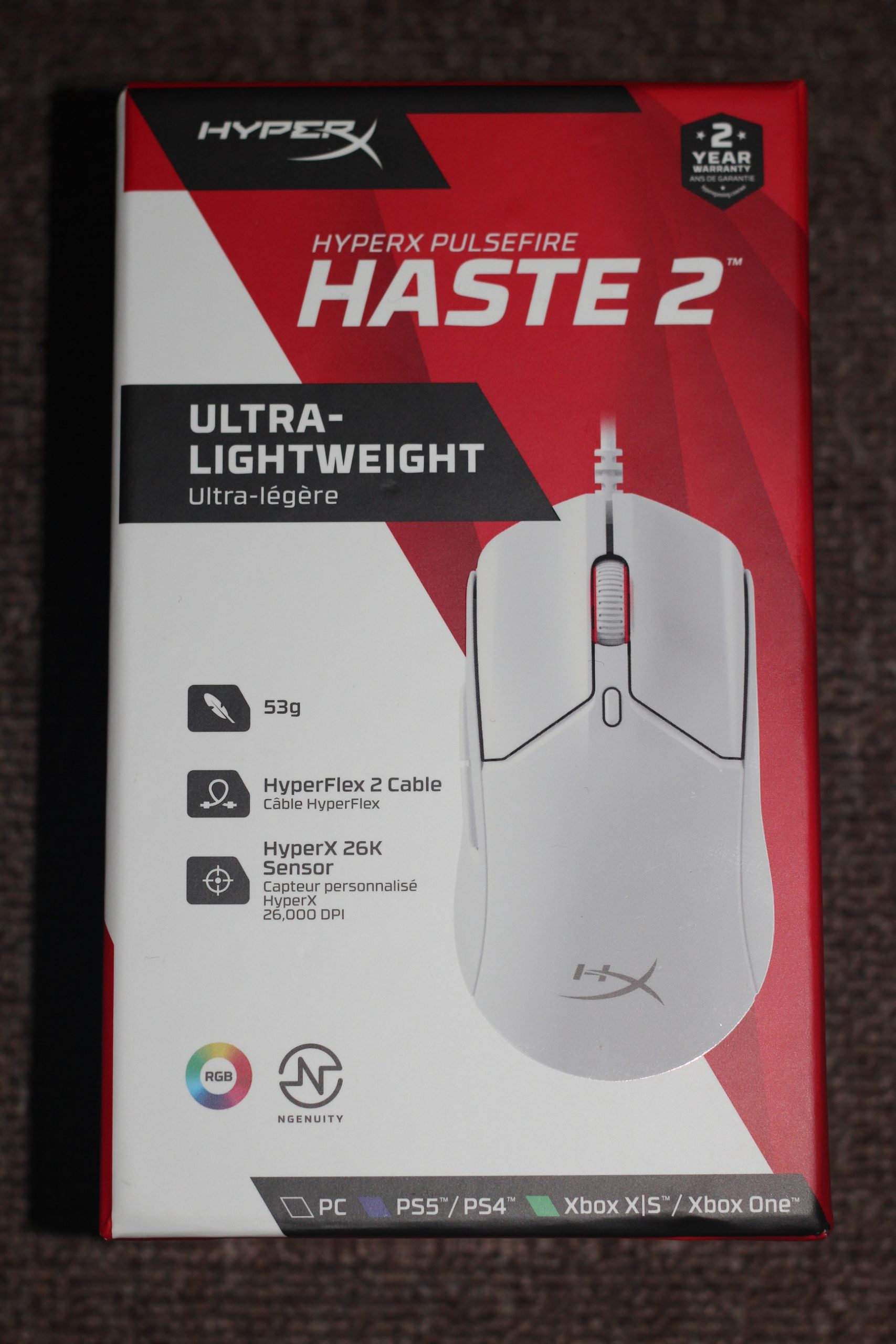 Hyperx Pulsefire Haste 2 Mouse - Negro