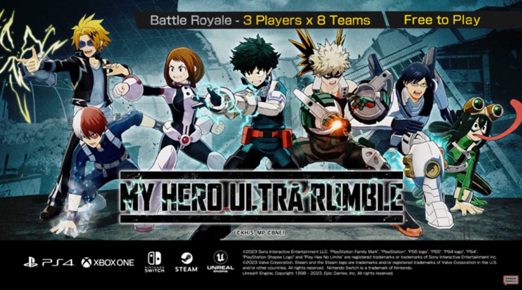 My Hero Ultra Rumble Battle Royale Launching This Month