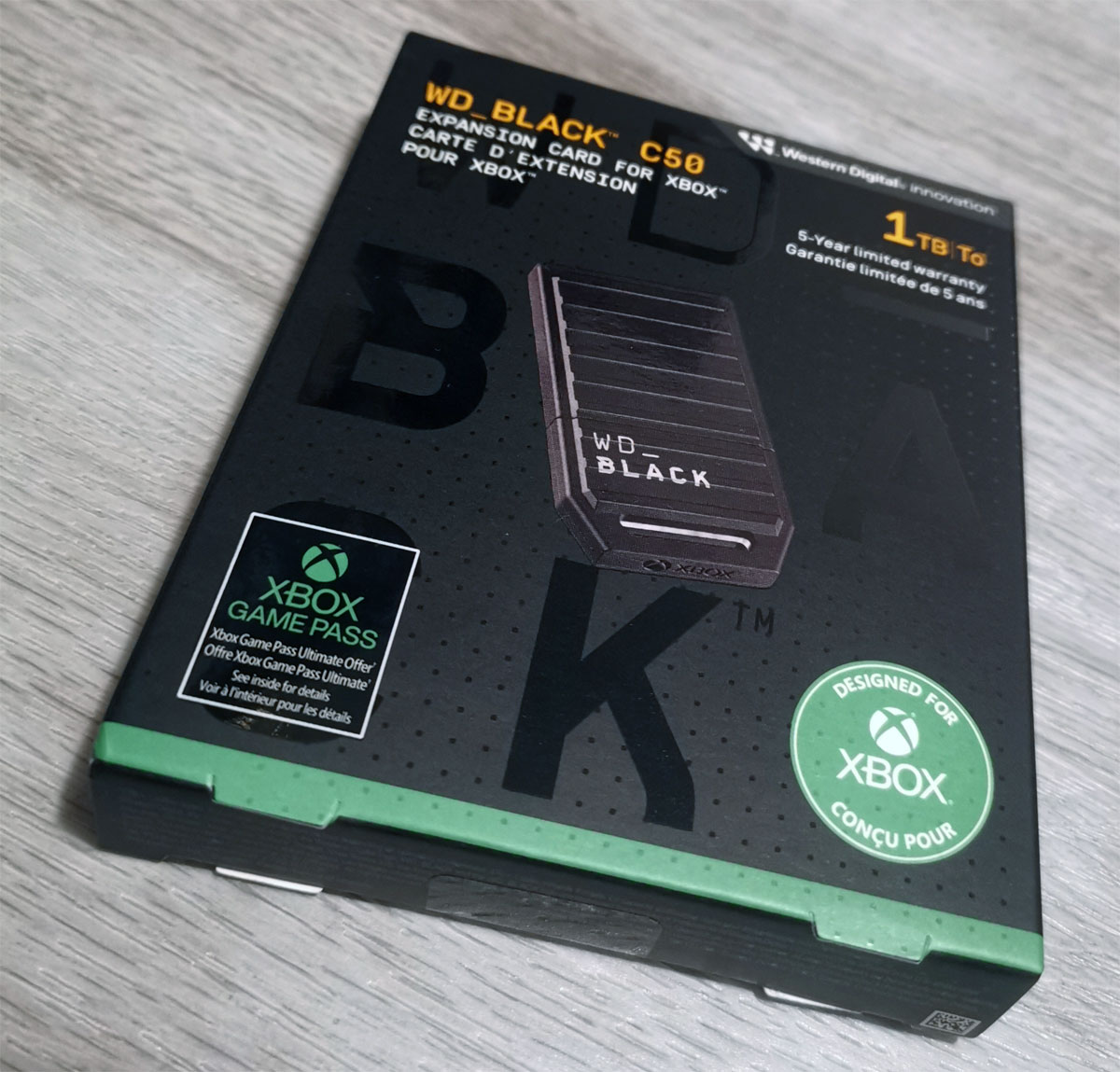 Xbox Series XS Game Drives - Package WD BLACK C50 1TB Expansion