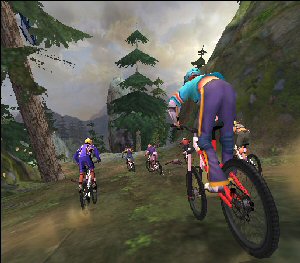 Downhill Domination PS2 Multiplayer Gameplay (Codemasters/Incog