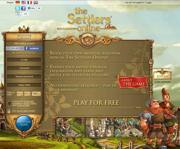 The Settlers Online - Strategy browser games